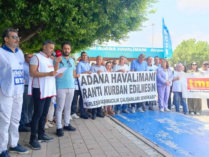TMMOB ADANA İKK: ADANA ŞAKİRPAŞA HAVALİMANI KAPATILAMAZ, RANTA KURBAN EDİLEMEZ